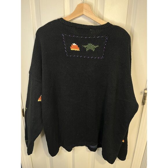 Vintage Signature by Northern Isles Halloween Motif Novelty Cardigan Size 3X - Picture 2 of 11